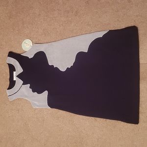 NWT Out 2 Launch Women's Navy Netted Dress and Shorts 2 Piece Golf Set